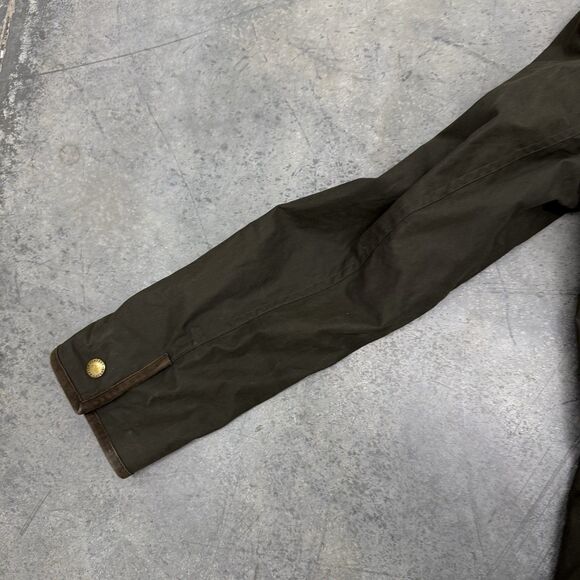 Lauren Ralph Lauren Women’s Olive Green Field Jacket Size M Corduroy Collar - Picture 14 of 16